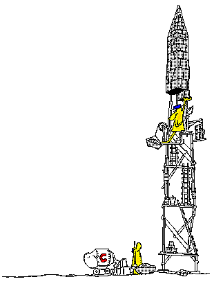cartoon, building tower from top down